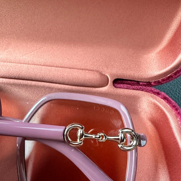 Gucci Pink Horsebit Sunglasses - Picture 3 of 5